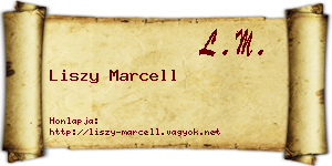 Liszy Marcell névjegykártya