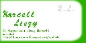 marcell liszy business card